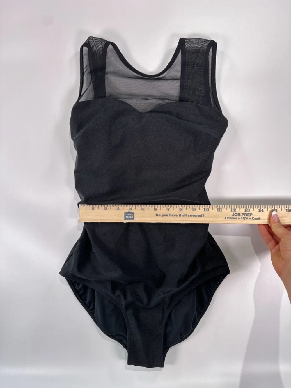 Albion Black Stretch Nylon Blend Bodysuit - Picture 8 of 9